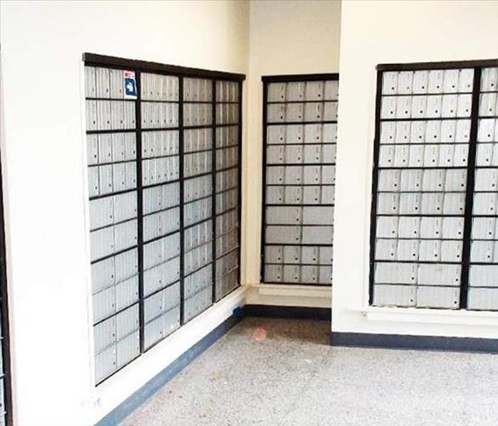 a mailbox room 