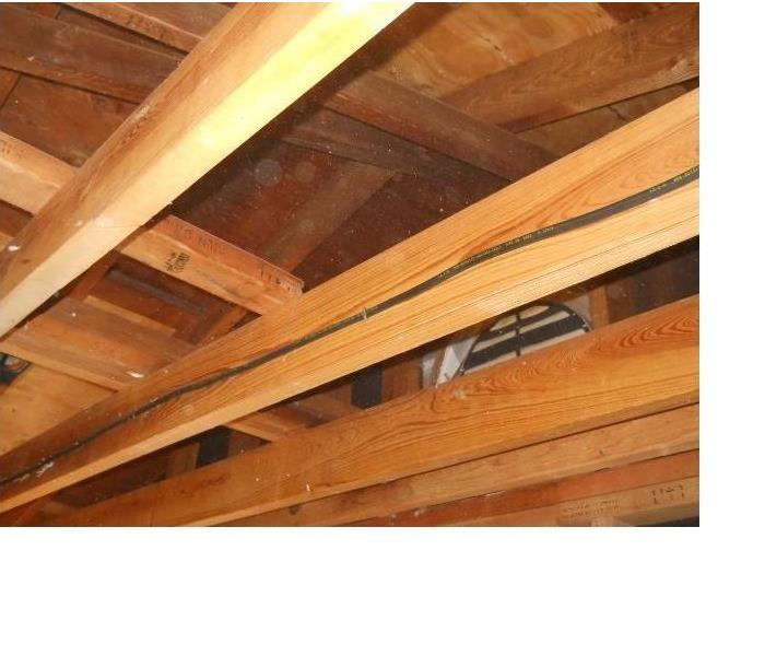 a clean and dry attic space